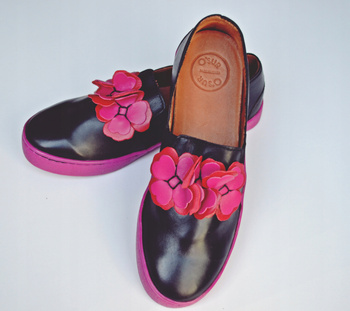 Półbuty damskie skórzane wsuwane r. 36