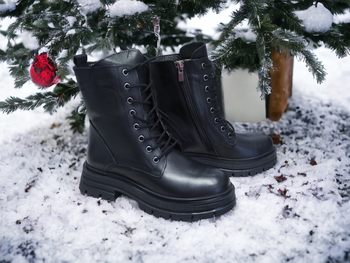 Botki damskie z naturalnej skóry